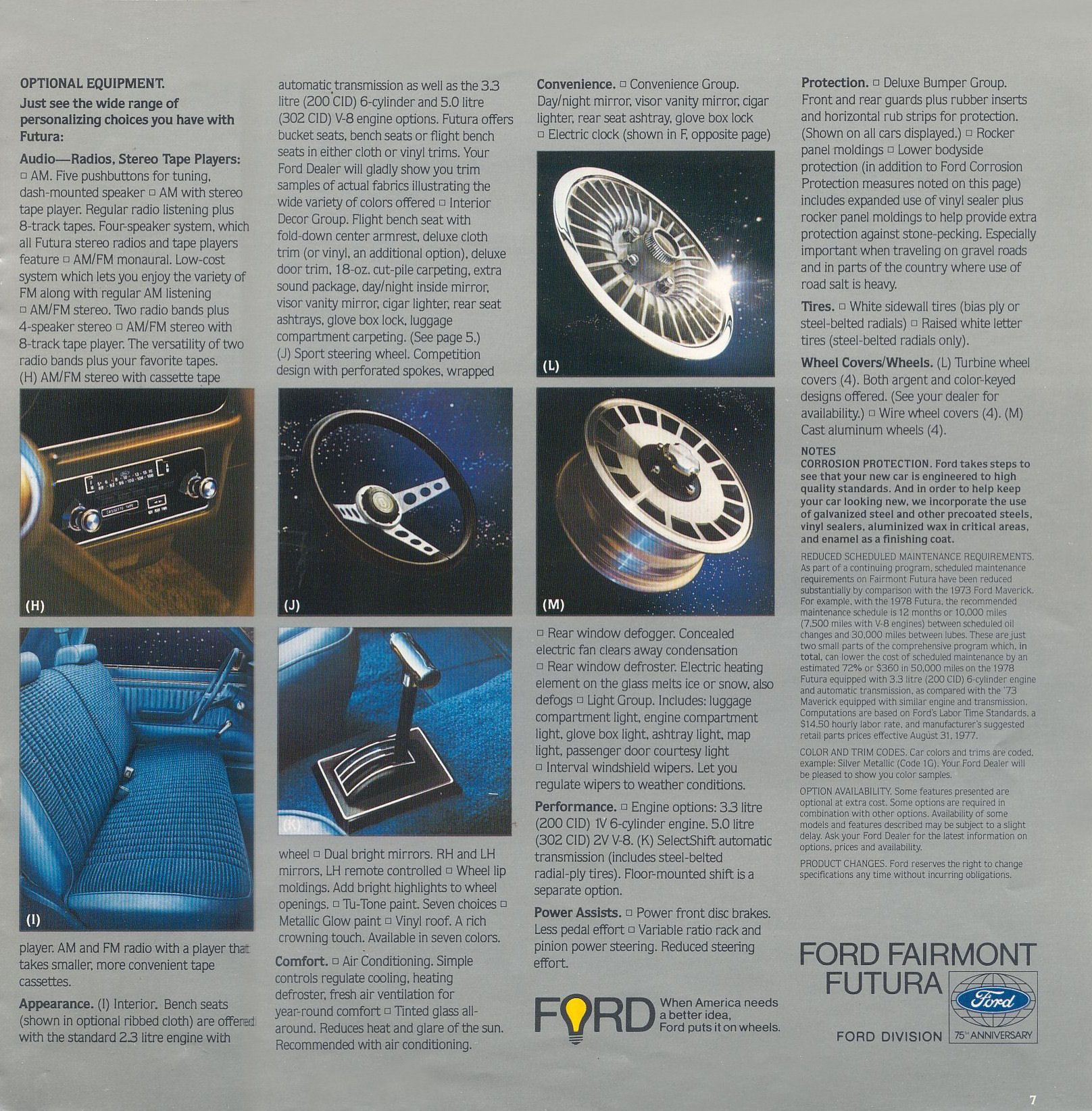 1978 Ford Fairmont Futura Brochure Page 4